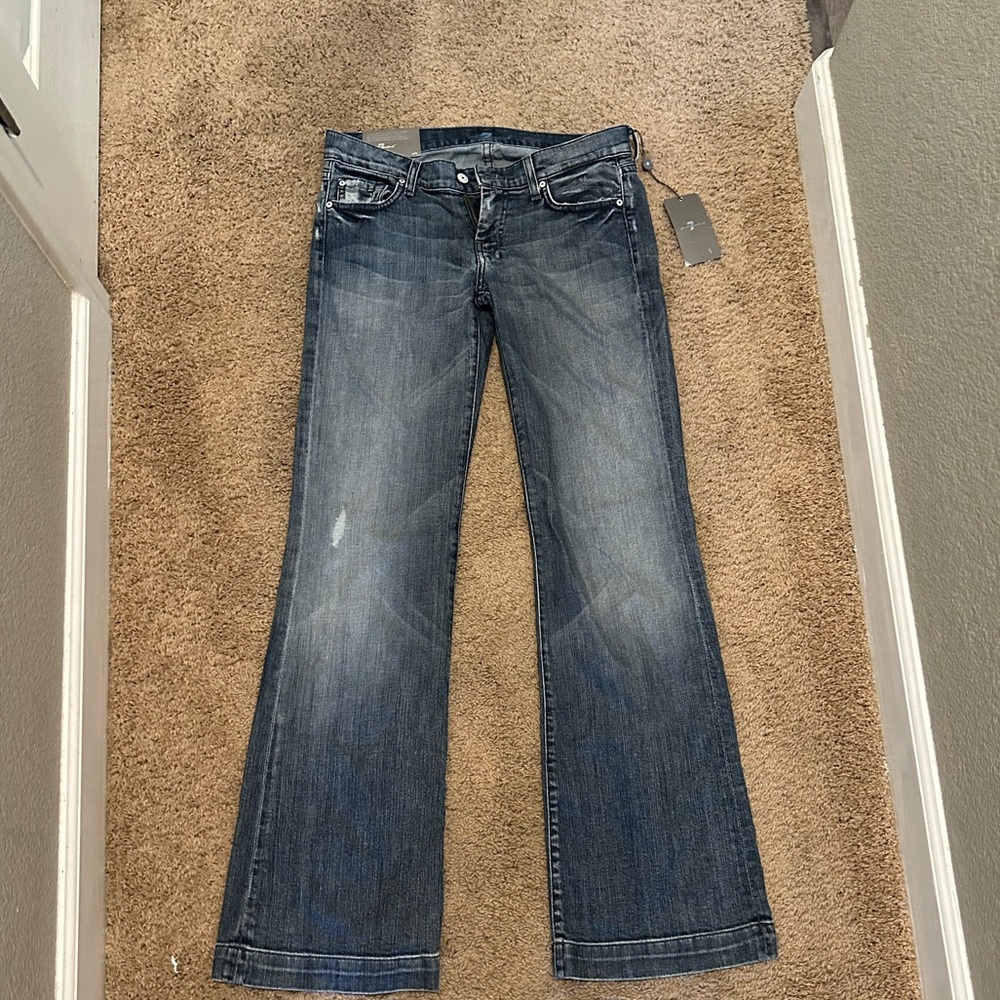 7 For all mankind dojo flare legs trouser size 29 new with tags